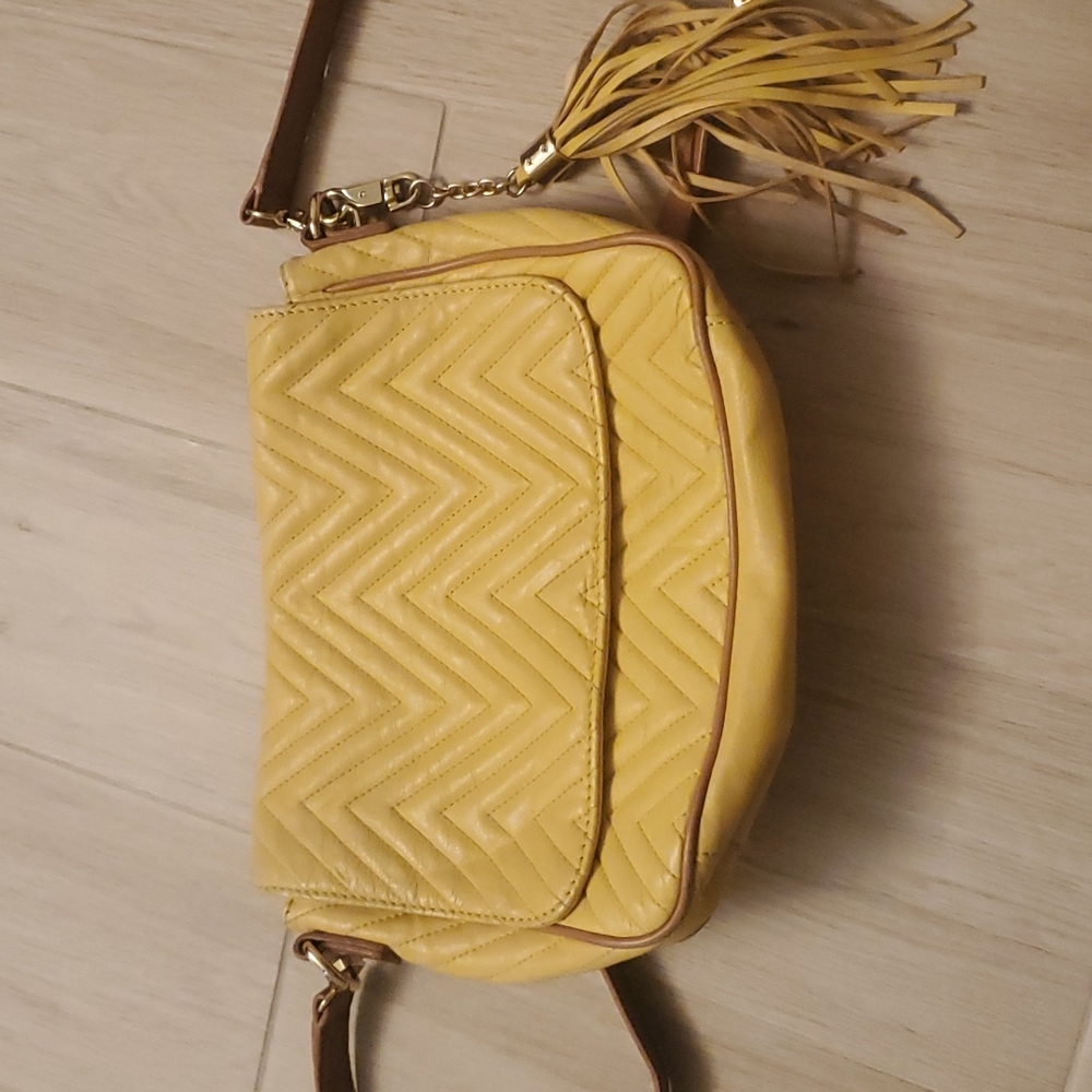 Vince Caputo yellow crossbody